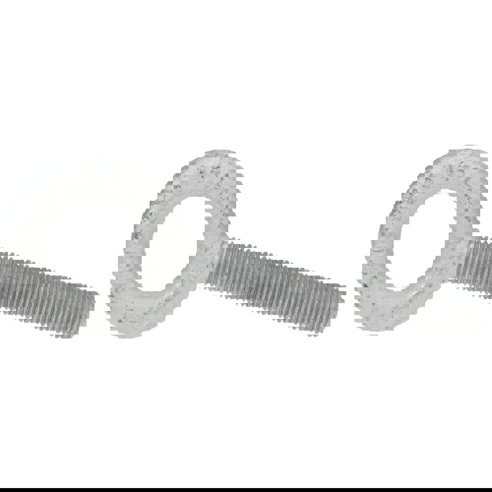 Fixed Lifting Eye Bolt: Without Shoulder, 6,000 lb Capacity, 3/4-10 Thread, Grade C-1035 Steel